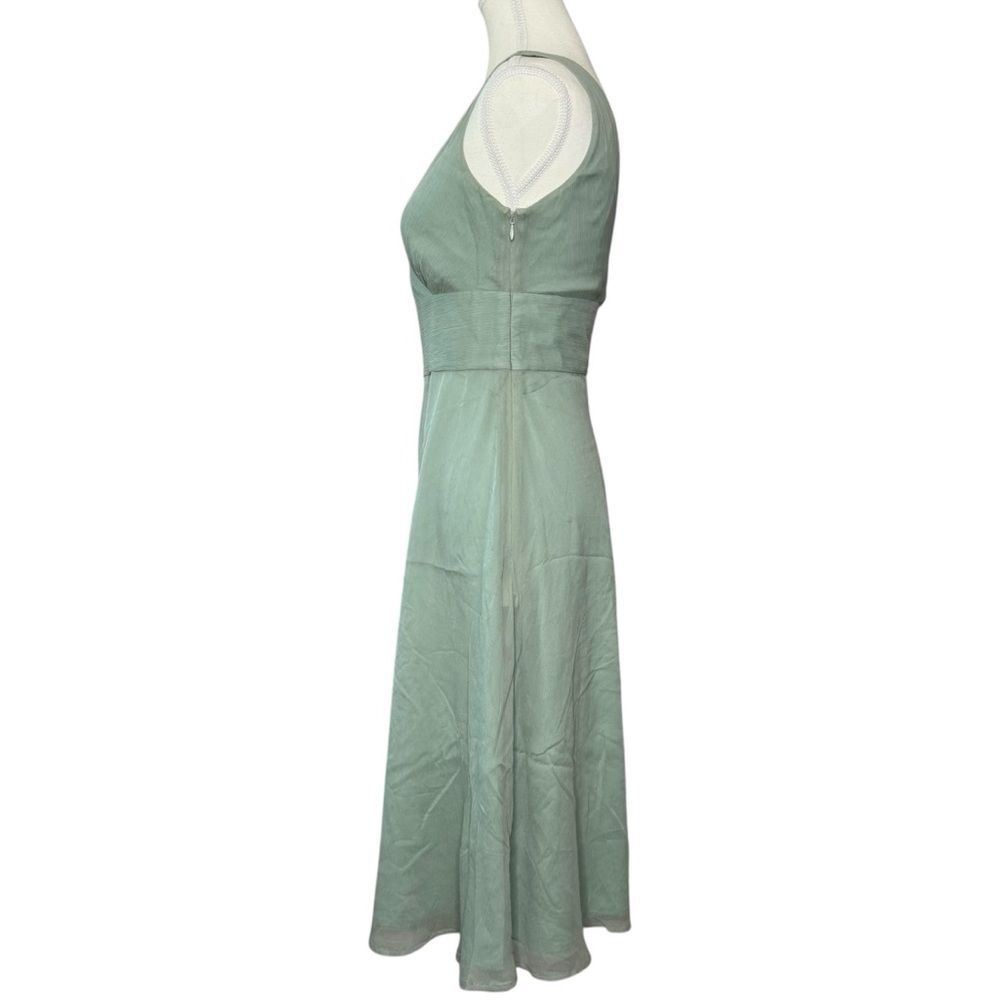 ▪️|EUC| J. CREW 100% Silk Mint Green Midi Dress - Picture 2 of 8